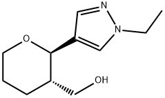 rac-[(2R,3S)-2-(1-ethyl-1H-pyrazol-4-yl)oxan-3-yl]methanol, trans