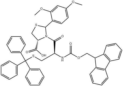 Fmoc-Cys(Trt)-Cys(Psi(Dmp,H)pro)-OH≥ 98% (HPLC,TLC) Structural