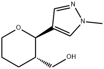 rac-[(2R,3S)-2-(1-methyl-1H-pyrazol-4-yl)oxan-3-yl]methanol, trans