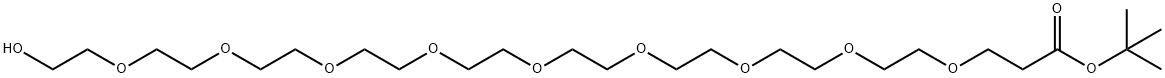 Hydroxy-PEG9-t-butyl ester Structural