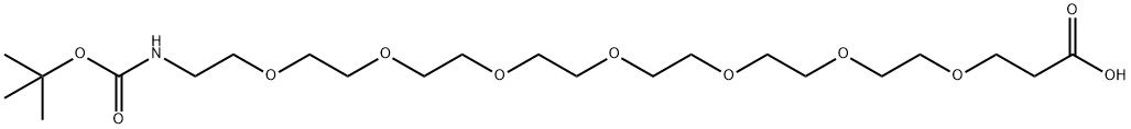 Boc-NH-PEG7-CH2CH2COOH Structural