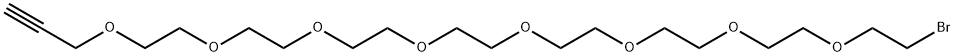 Propargyl-PEG8-bromide Structural