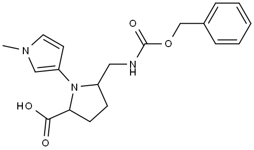 Proline, 1-(1-methyl-1H-pyrrol-3-yl)-5-[[[(phenylmethoxy)carbonyl]amino]methyl]- Structural