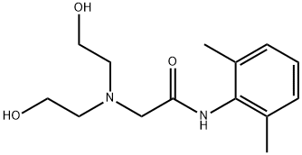 Acetamide, 2-[bis(2-hydroxyethyl)amino]-N-(2,6-dimethylphenyl)- Structural