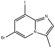 Imidazo[1,2-a]pyridine, 6-bromo-8-iodo-3-methyl- Structural