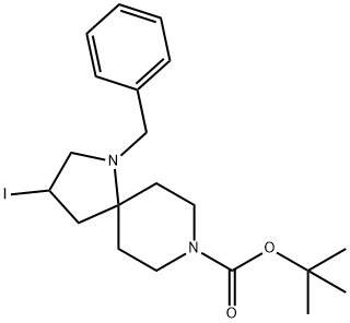 Tert-Butyl 1-Benzyl-3-Iodo-1,8-Diazaspiro[4.5]Decane-8-Carboxylate(WX102162) Structural