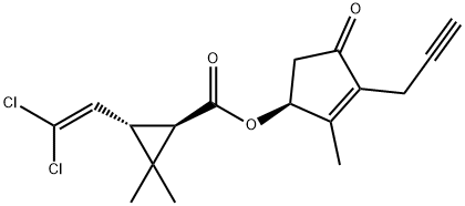 D-trans propargyl chloride pyrethroid Structural