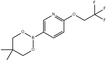 Pyridine, 5-(5,5-dimethyl-1,3,2-dioxaborinan-2-yl)-2-(2,2,2-trifluoroethoxy)- Structural