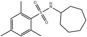Benzenesulfonamide, N-cycloheptyl-2,4,6-trimethyl- Structural