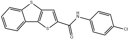 N-(4-chlorophenyl)thieno[3,2-b][1]benzothiole-2-carboxamide Structural