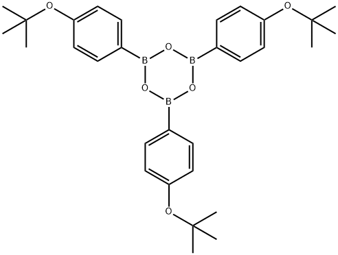 Boroxin, tris[4-(1,1-dimethylethoxy)phenyl]- (9CI) Structural