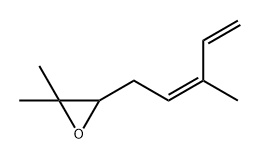 Oxirane, 2,2-dimethyl-3-[(2Z)-3-methyl-2,4-pentadien-1-yl]- Structural