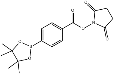 Benzoic acid, 4-(4,4,5,5-tetramethyl-1,3,2-dioxaborolan-2-yl)-, 2,5-dioxo-1-pyrrolidinyl ester Structural