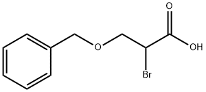 Propanoic acid, 2-bromo-3-(phenylmethoxy)- Structural