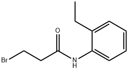 Propanamide, 3-bromo-N-(2-ethylphenyl)- Structural