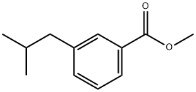 Benzoic acid, 3-(2-methylpropyl)-, methyl ester Structural