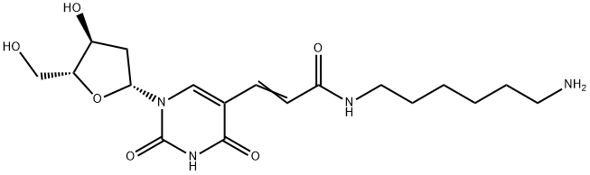 Uridine, 5-[3-[(6-aminohexyl)amino]-3-oxo-1-propen-1-yl]-2'-deoxy- Structural