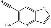 Thieno[3,2-b]pyridine-6-carbonitrile, 5-amino- Structural