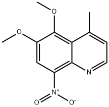 Quinoline, 5,6-dimethoxy-4-methyl-8-nitro- Structural