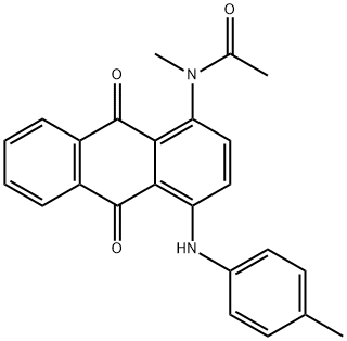 N-(4-(p-toluidion)-9,10-dioxo-9,10-dihydroanthracen-1-yl)-N-methylacetamide Structural