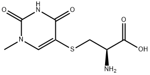 L-Cysteine, S-(1,2,3,4-tetrahydro-1-methyl-2,4-dioxo-5-pyrimidinyl)- Structural