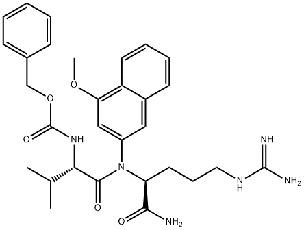Z-Val-Arg-4MβNA · HCl Structural