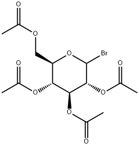 D-Glucopyranosyl bromide, 2,3,4,6-tetraacetate Structural