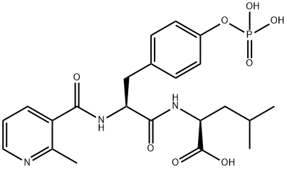 L-Leucine, N-[(2-methyl-3-pyridinyl)carbonyl]-O-phosphono-L-tyrosyl- (9CI) Structural