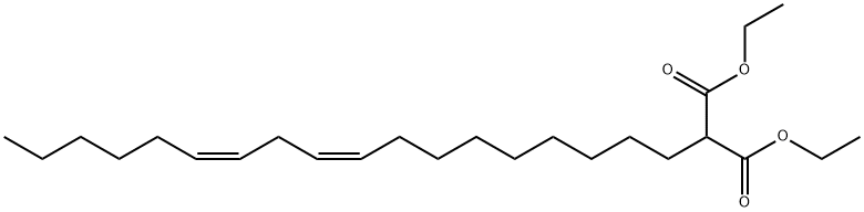 Diethyl 2-((9Z,12Z)-Octadeca-9,12-dien-1-yl)malonate Structural
