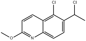 Quinoline, 5-chloro-6-(1-chloroethyl)-2-methoxy- Structural