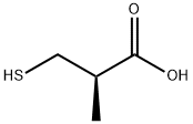 Propanoic acid, 3-mercapto-2-methyl-, (2R)- Structural