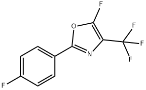 Oxazole, 5-fluoro-2-(4-fluorophenyl)-4-(trifluoromethyl)- Structural
