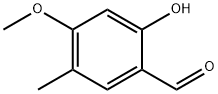 Benzaldehyde, 2-hydroxy-4-methoxy-5-methyl- Structural