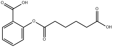 Hexanedioic acid, 1-(2-carboxyphenyl) ester Structural