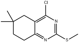 Quinazoline, 4-chloro-5,6,7,8-tetrahydro-6,6-dimethyl-2-(methylthio)- Structural