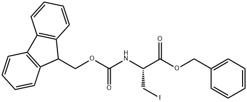 Fmoc-beta-Iodo-L-Ala-OBzl Structural