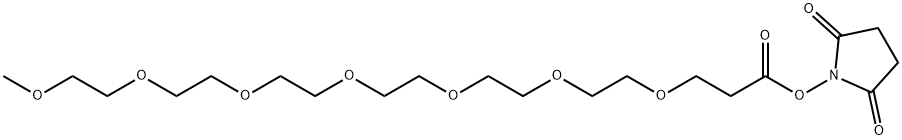 m-PEG7-NHS ester Structural