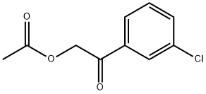 Ethanone, 2-(acetyloxy)-1-(3-chlorophenyl)- Structural