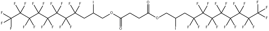 Bis[2-iodo-3-(perfluorooctyl)propylsuccinate Structural