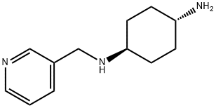trans1-N-(Pyridin-3-ylmethyl)cyclohexane-1,4-diamine Structural
