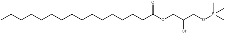 Hexadecanoic acid, 2-hydroxy-3-[(trimethylsilyl)oxy]propyl ester Structural