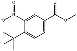 Benzoic acid, 4-(1,1-dimethylethyl)-3-nitro-, methyl ester Structural