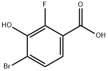 Benzoic acid, 4-bromo-2-fluoro-3-hydroxy- Structural