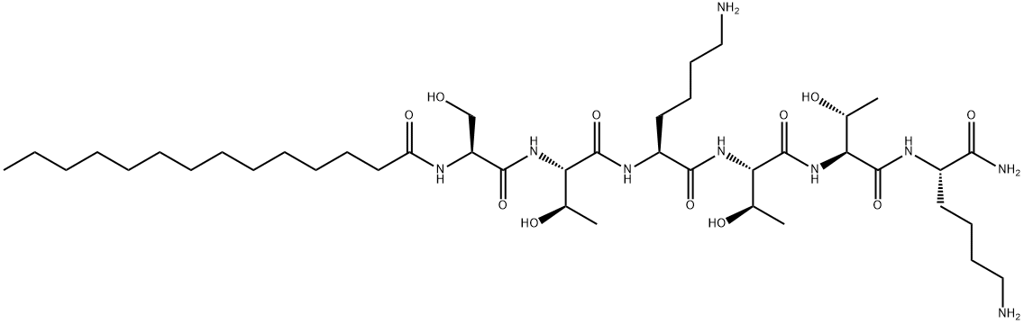 Myristoyl hexapeptide-4 Structural