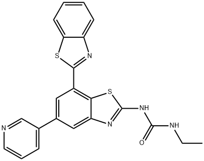 Urea, N-ethyl-N'-[5'-(3-pyridinyl)[2,7'-bibenzothiazol]-2'-yl]- Structural