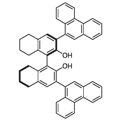 R-3,3'-di-9-phenanthrenyl-5,5',6,6',7,7',8,8'-octahydro-1,1'-Binaphthalene]-2,2'-diol Structural