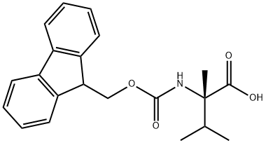 Fmoc-alpha-Me-DL-Val-OH Structural