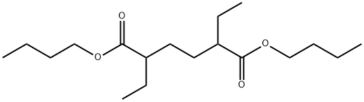 Hexanedioic acid, 2,5-diethyl-, 1,6-dibutyl ester Structural
