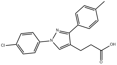 JR-6876, 3-(1-(4-Chlorophenyl)-3-p-tolyl-1H-pyrazol-4-yl)propanoic acid, 97% Structural