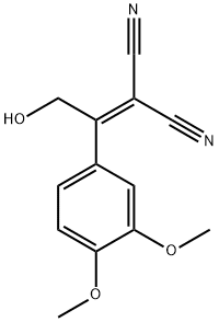 Propanedinitrile, 2-[1-(3,4-dimethoxyphenyl)-2-hydroxyethylidene]- Structural